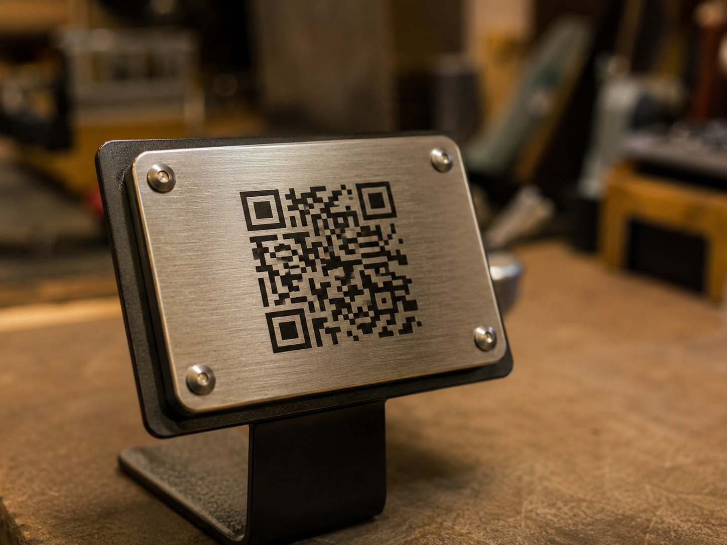 QR-код на металле